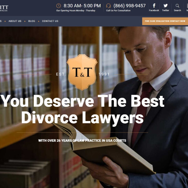 attorney website design orange county