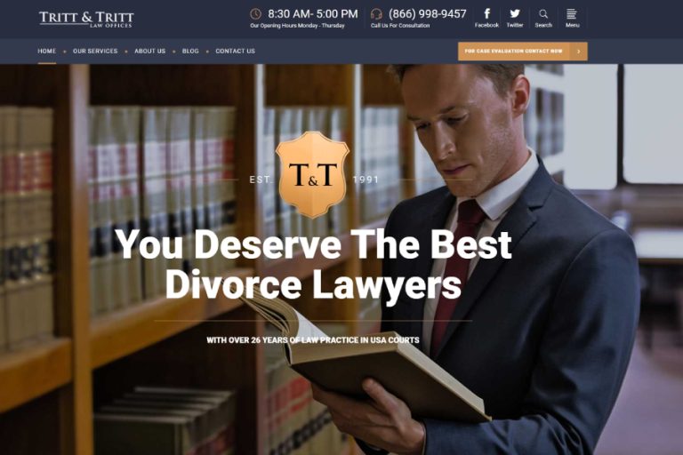 attorney website design orange county