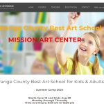 art school website design orange county