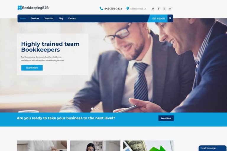 Bookkeeping Website Design Orange County