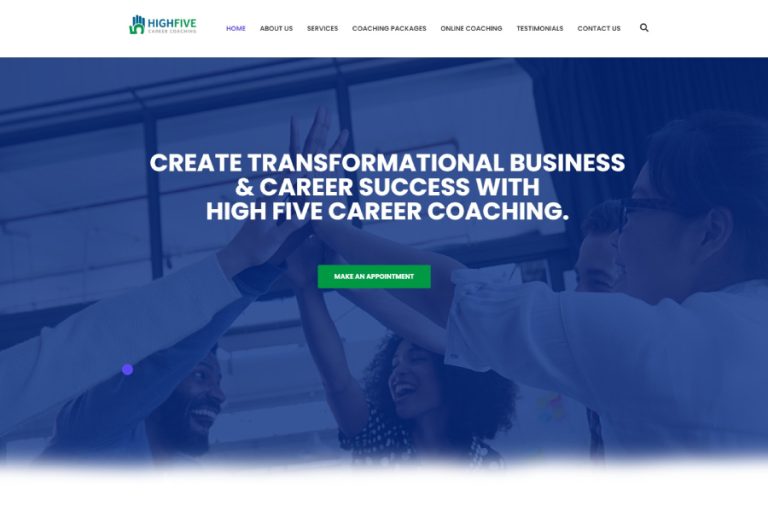 career coaching website design