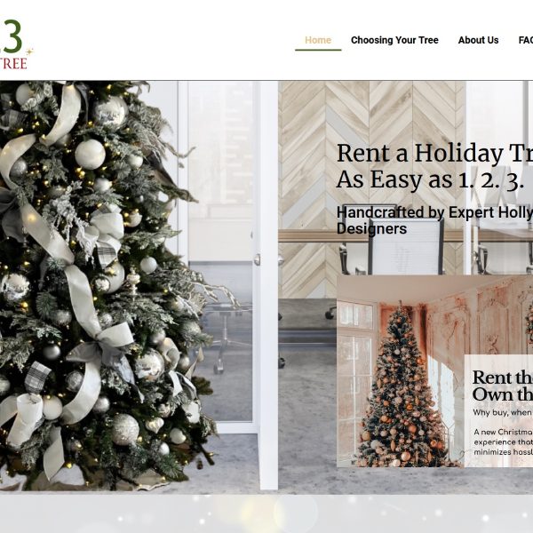 christmas tree rental website design