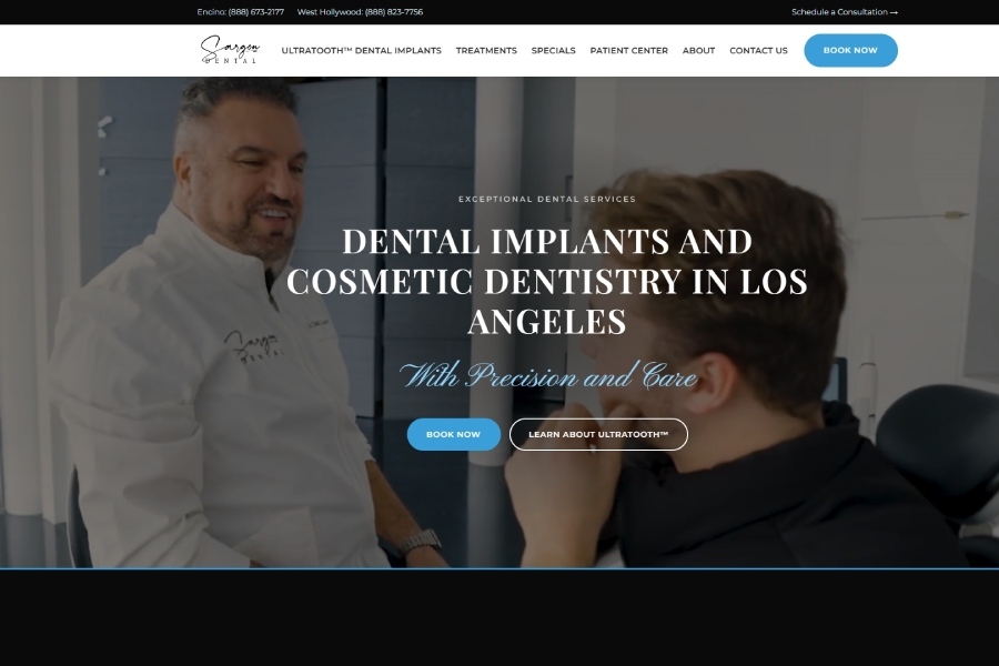 cosmetic dentist website design