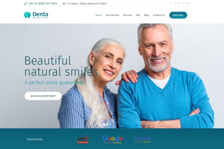 cosmetic dentistry website design orange county
