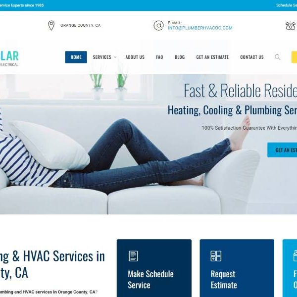hvac website design orange county