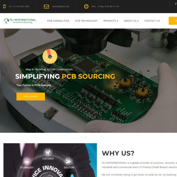 industrial website design orange county