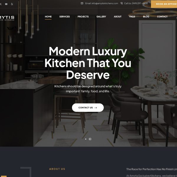kitchen remodeling website design