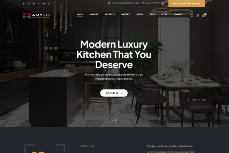 kitchen remodeling website design