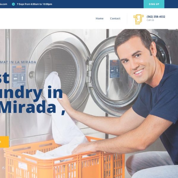 laundry website design orange county