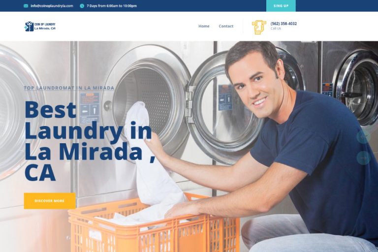 laundry website design orange county