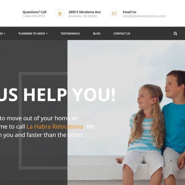moving company website design orange county