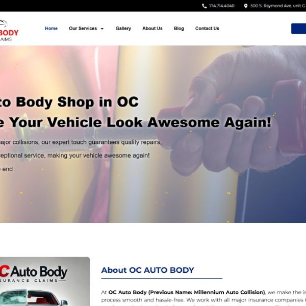 oc auto body shop website marketing