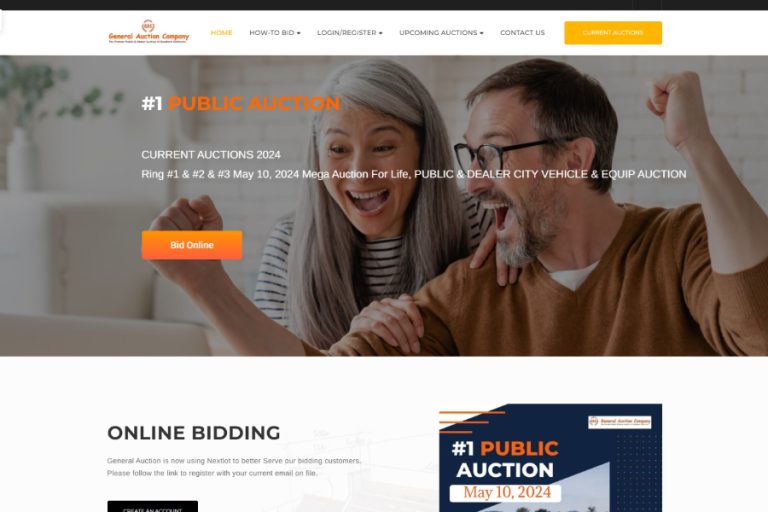 online auction website design orange county