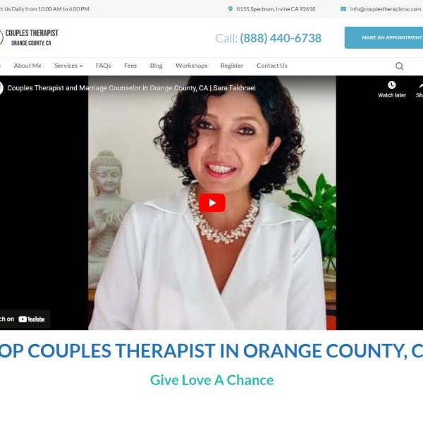therapist website design orange county