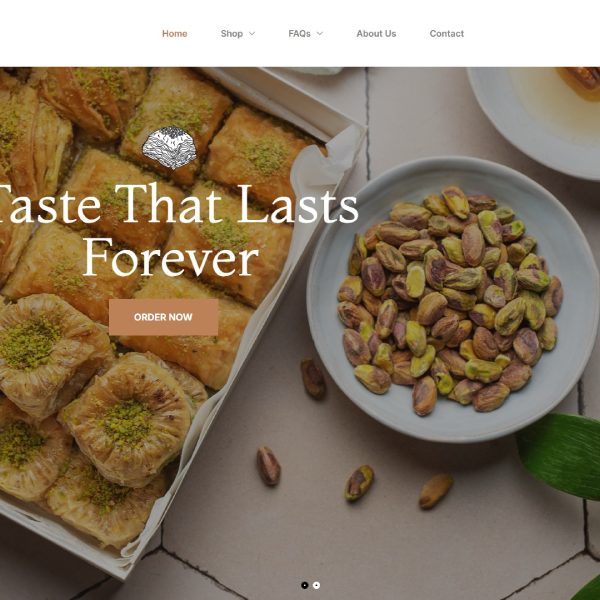 bakery website design