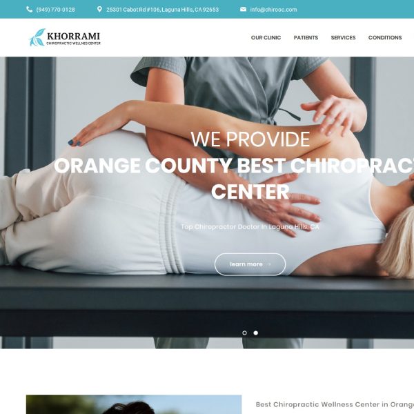 chiropractic website design