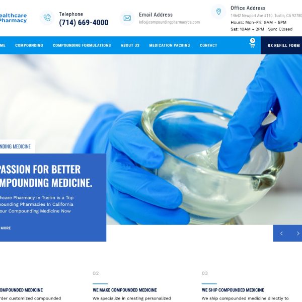 Compounding Pharmacy Website Design