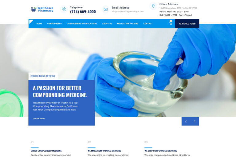 Compounding Pharmacy Website Design