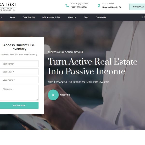 real estate consultant website design