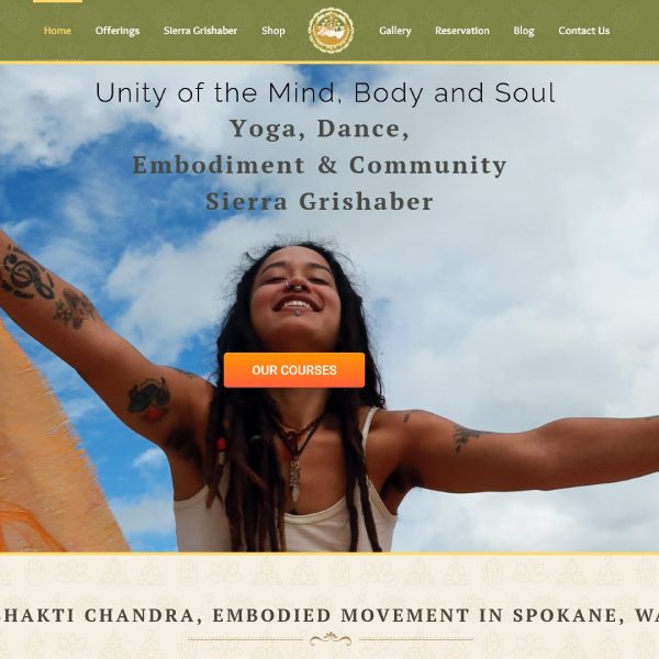 yoga website design